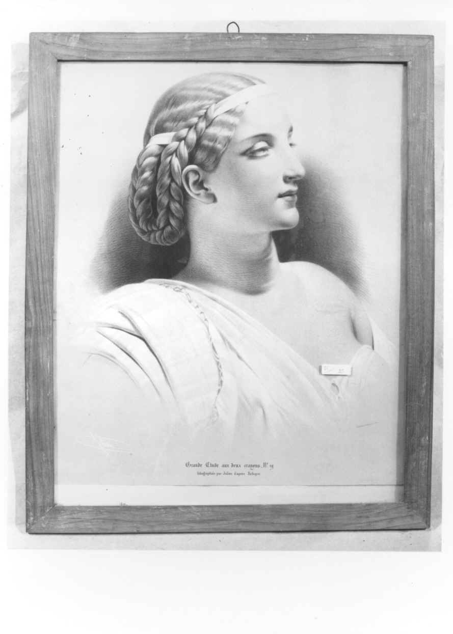 figura femminile a mezzo busto (stampa, serie) di Julien Bernard Romain, Schopin Frédric Henri (seconda metà sec. XIX)