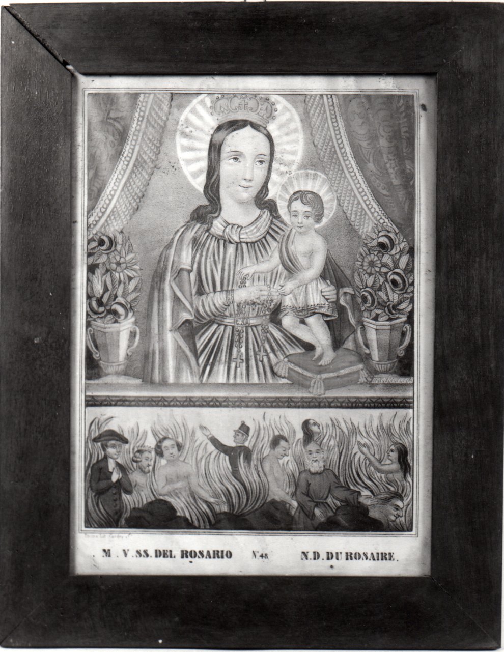 Madonna del Rosario (stampa) - ambito torinese (inizio sec. XIX)