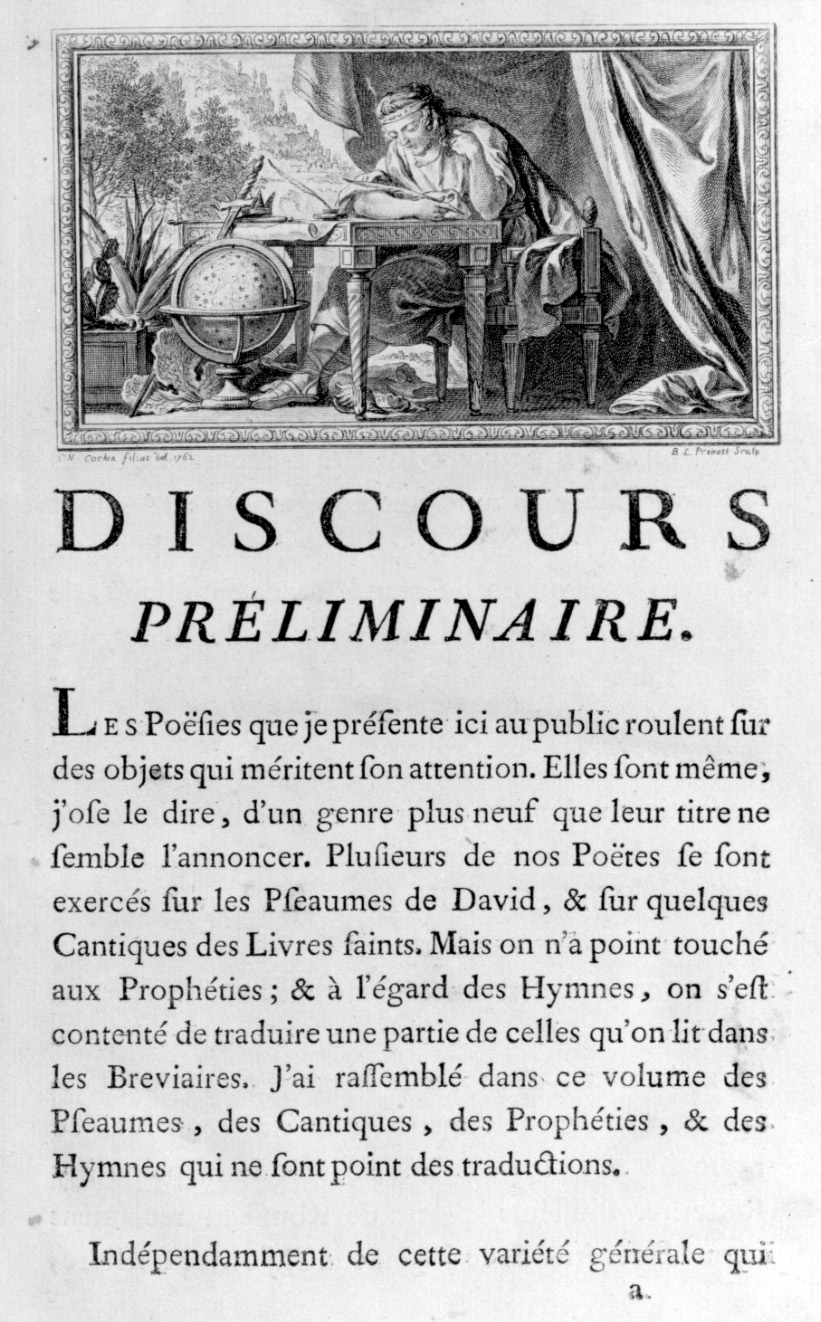 allegoria delle scienze (stampa, elemento d'insieme) di Cochin Charles Nicolas, Prevost Benoit Louis (terzo quarto sec. XVIII)