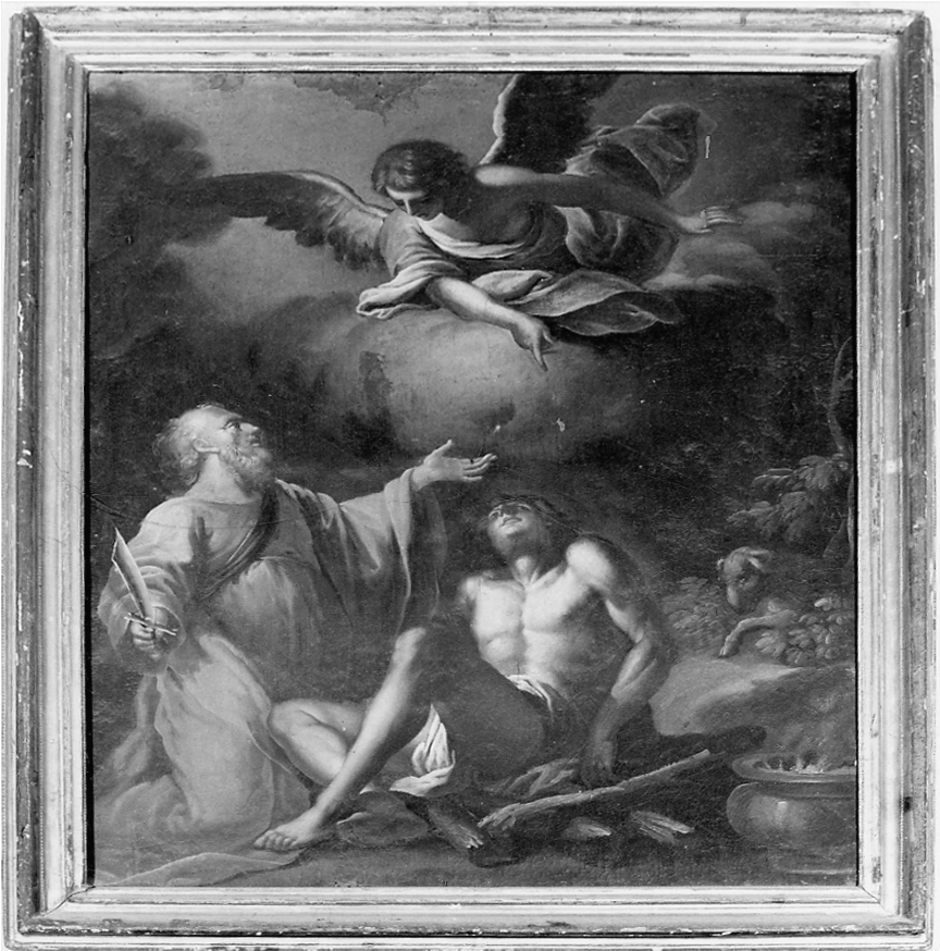 sacrificio di Isacco (dipinto, opera isolata) - ambito astigiano (metà sec. XVIII)