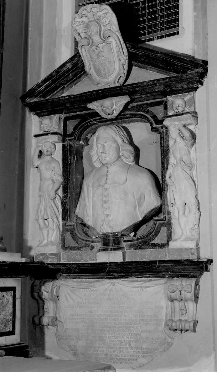 busto ritratto di Giovanni Antonio Migliasso (monumento funebre - a edicola, opera isolata) - bottega astigiana (ultimo quarto sec. XVII)