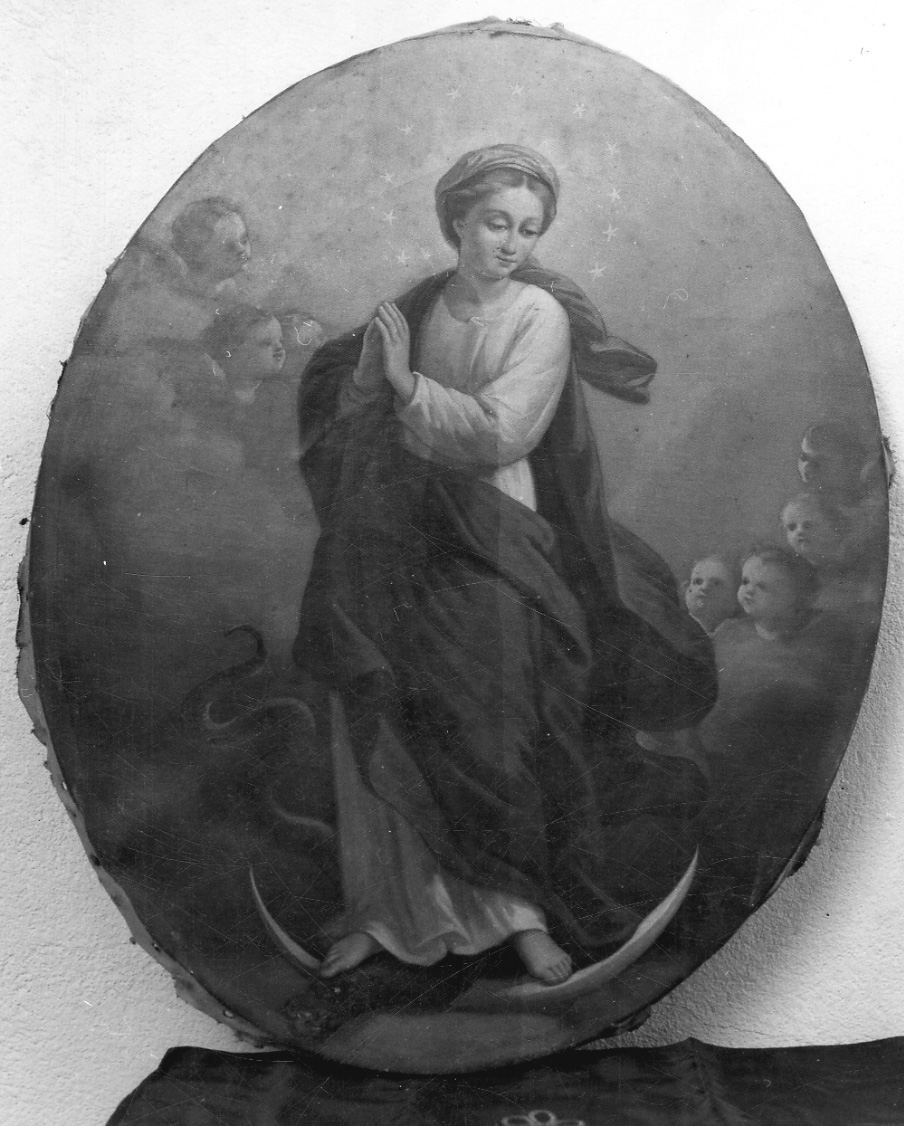 Madonna Immacolata (dipinto, opera isolata) - ambito piemontese (seconda metà sec. XIX)