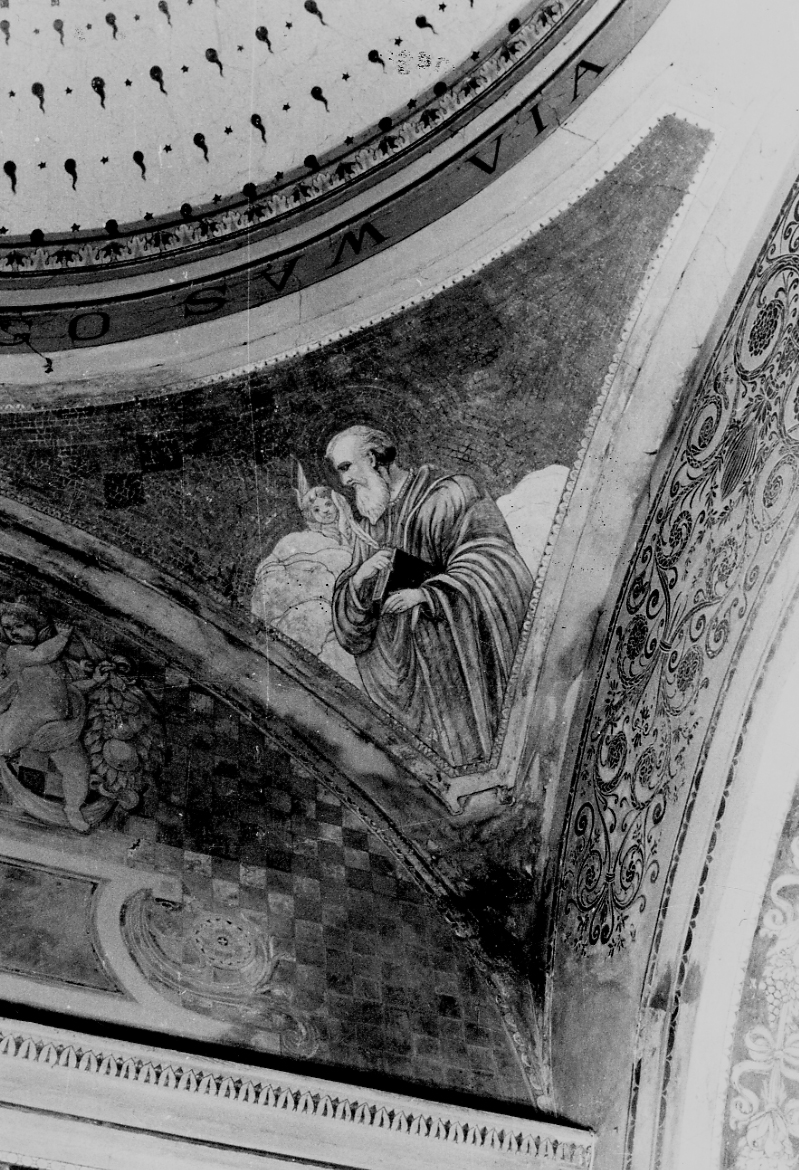 San Matteo Evangelista (decorazione pittorica) di Bulgarelli Francesco (secondo quarto sec. XX)