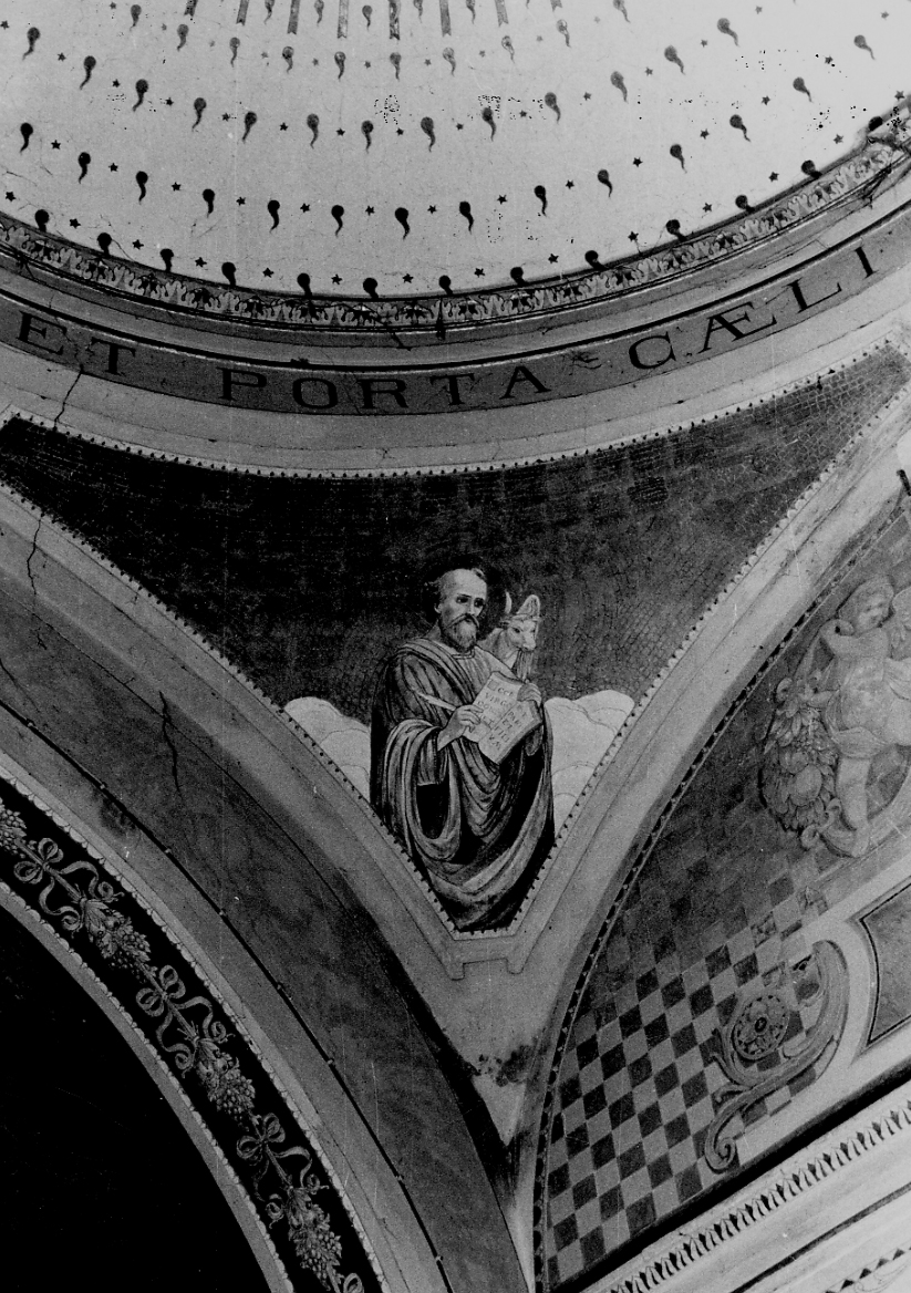 San Luca (decorazione pittorica) di Bulgarelli Francesco (secondo quarto sec. XX)