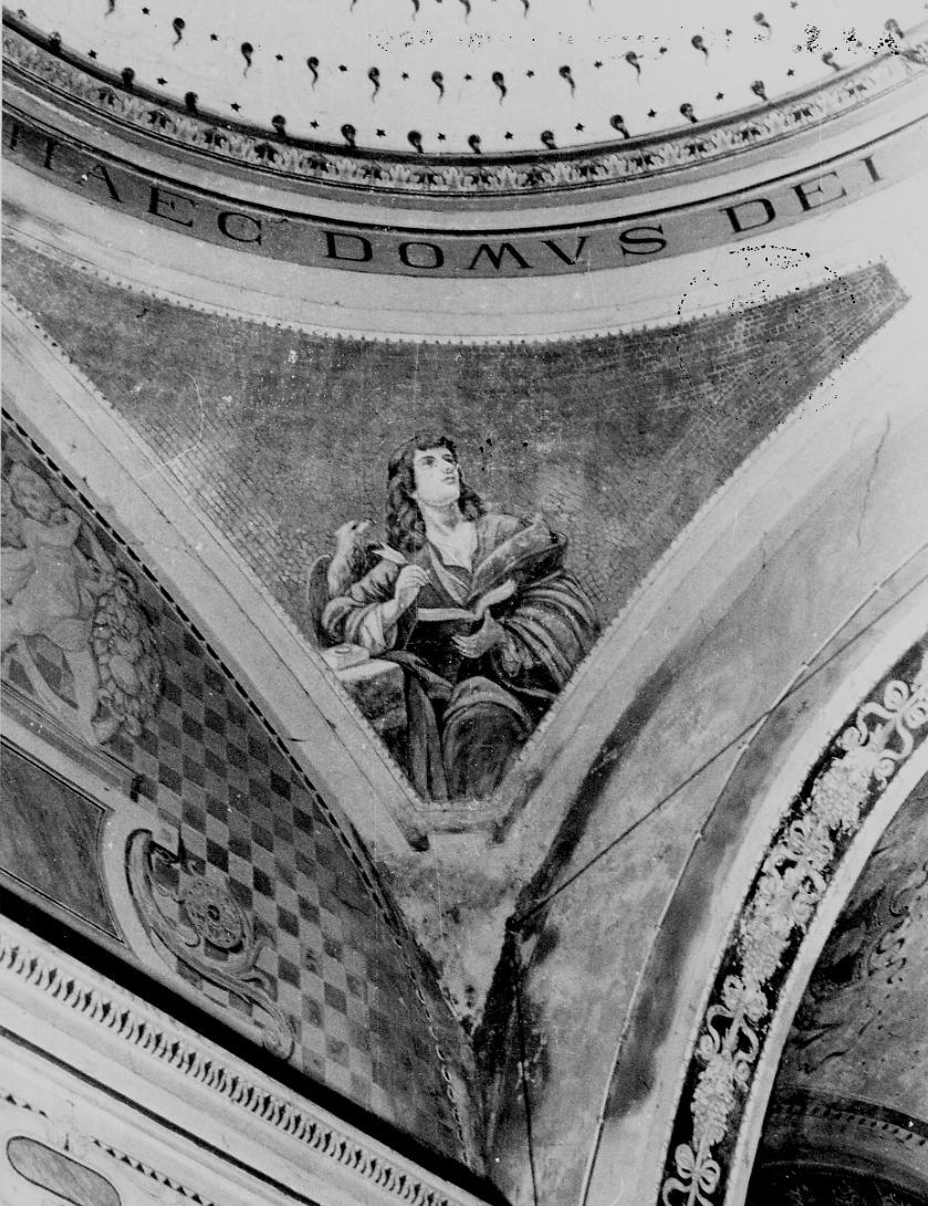 San Giovanni Evangelista (decorazione pittorica) di Bulgarelli Francesco (secondo quarto sec. XX)