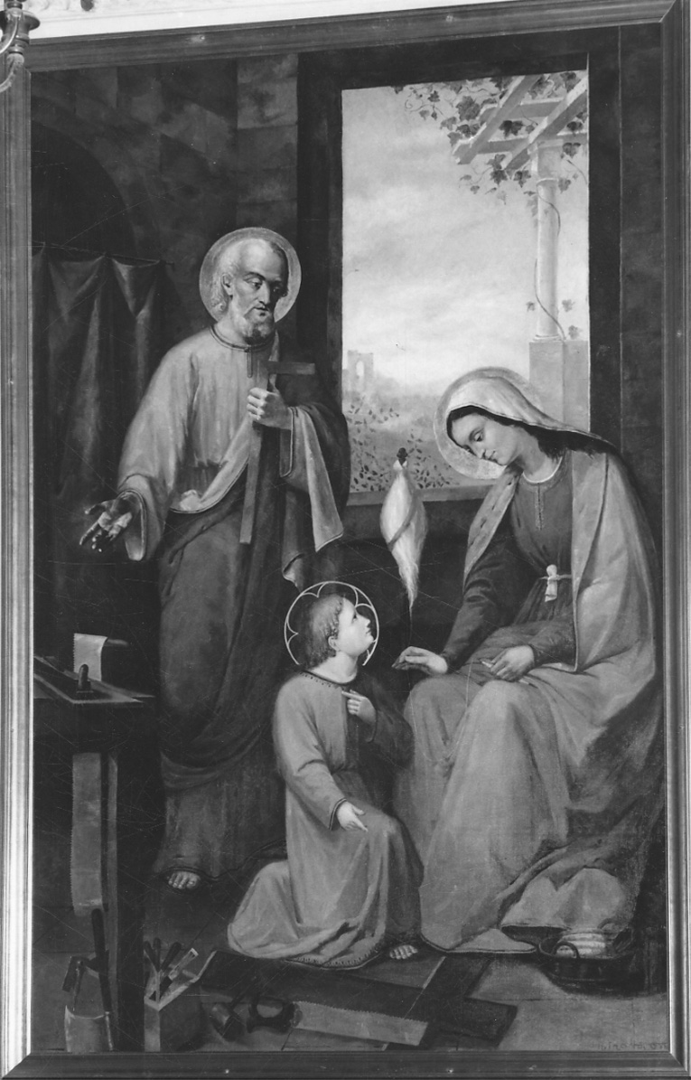 Sacra Famiglia (pala d'altare, opera isolata) di Pietrantonio (fine sec. XIX)