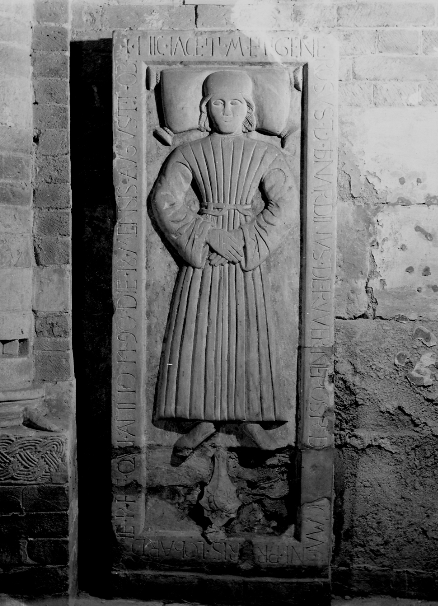 ritratto funebre di Bernardino della Rovere (lastra tombale, opera isolata) - bottega Italia settentrionale (fine sec. XV)