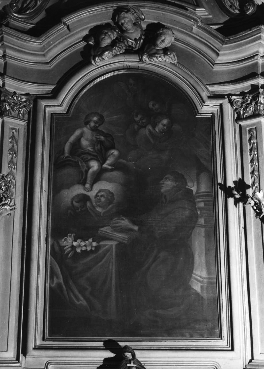 Sant'Antonio da Padova (dipinto, opera isolata) - ambito piemontese (prima metà sec. XVIII)