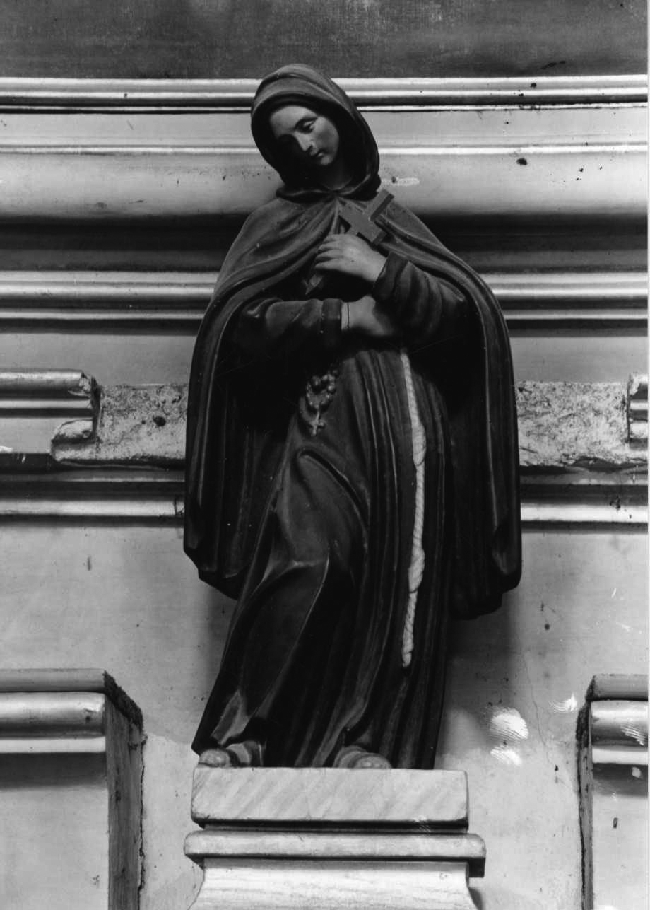 Santa Margherita da Cortona (statua, opera isolata) - bottega piemontese (seconda metà sec. XIX)