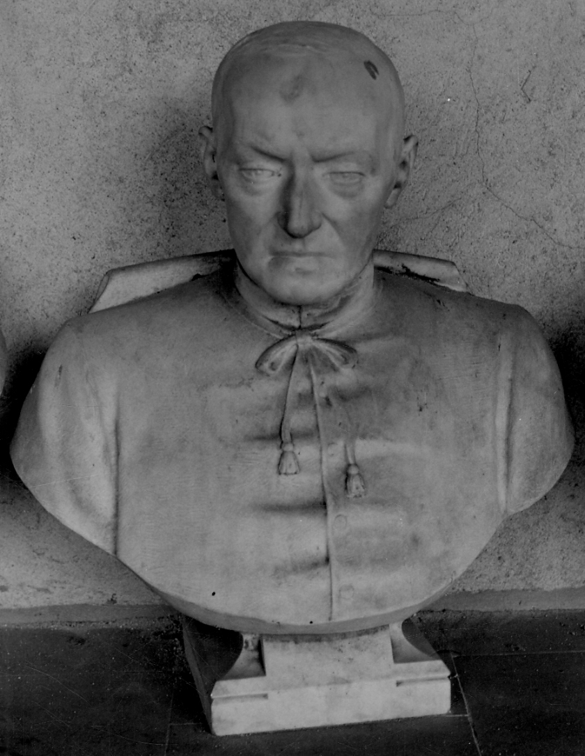 busto ritratto di ecclesiastico (busto, opera isolata) - bottega novarese (seconda metà sec. XIX)