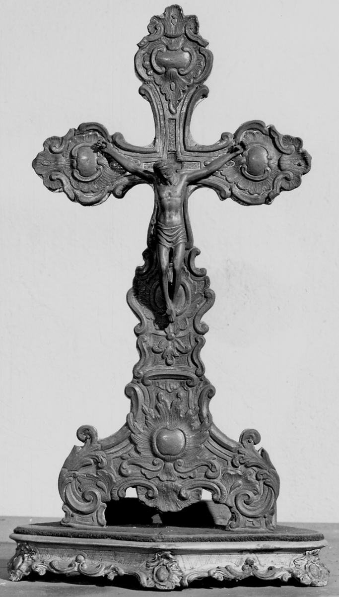 Cristo crocifisso (croce d'altare, opera isolata) - bottega novarese (seconda metà sec. XIX)