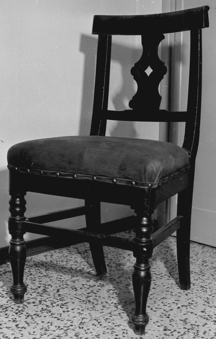 sedia, serie - bottega novarese (seconda metà sec. XIX)