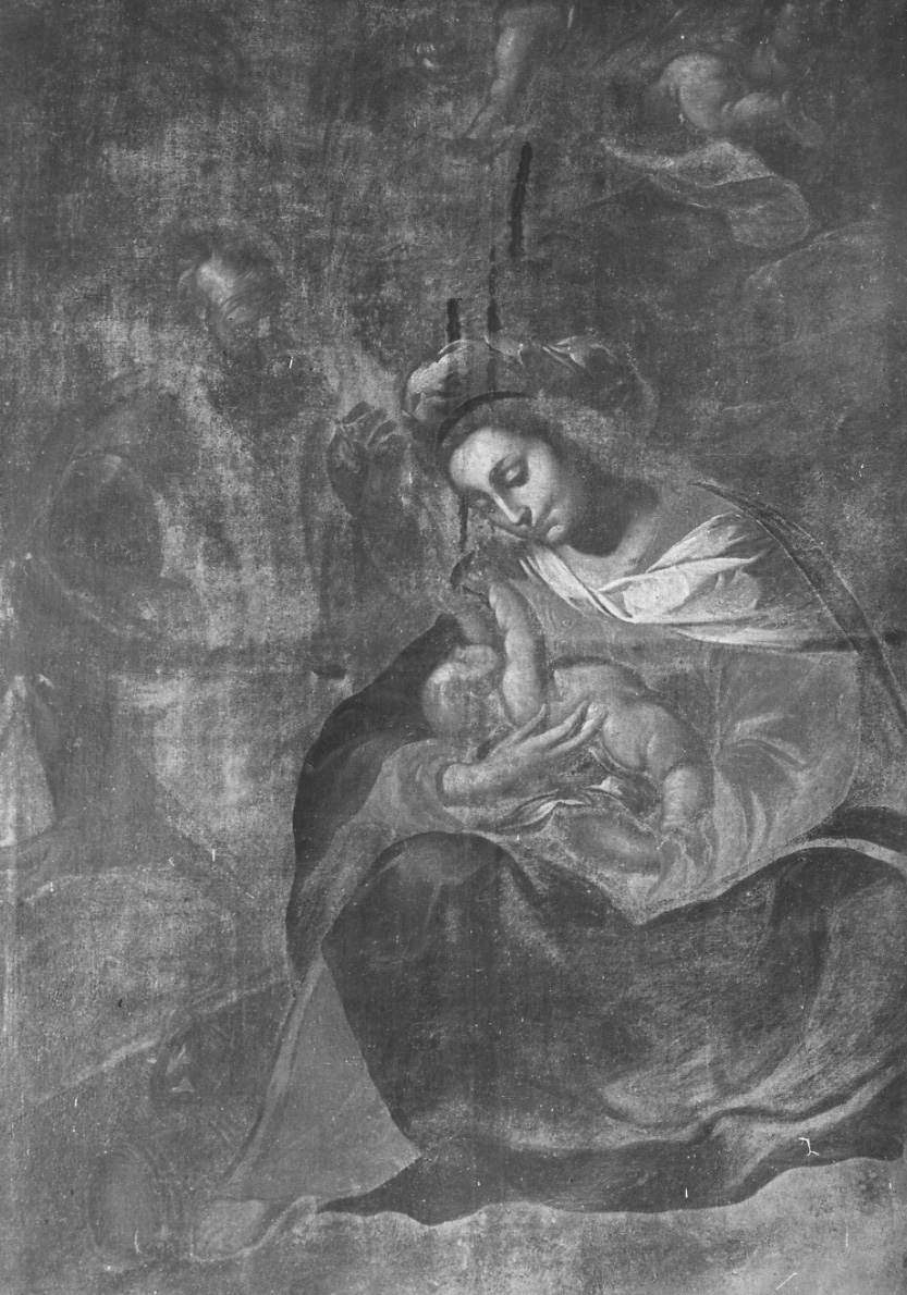 Sacra Famiglia (dipinto, opera isolata) - ambito lombardo-piemontese (inizio sec. XVII)