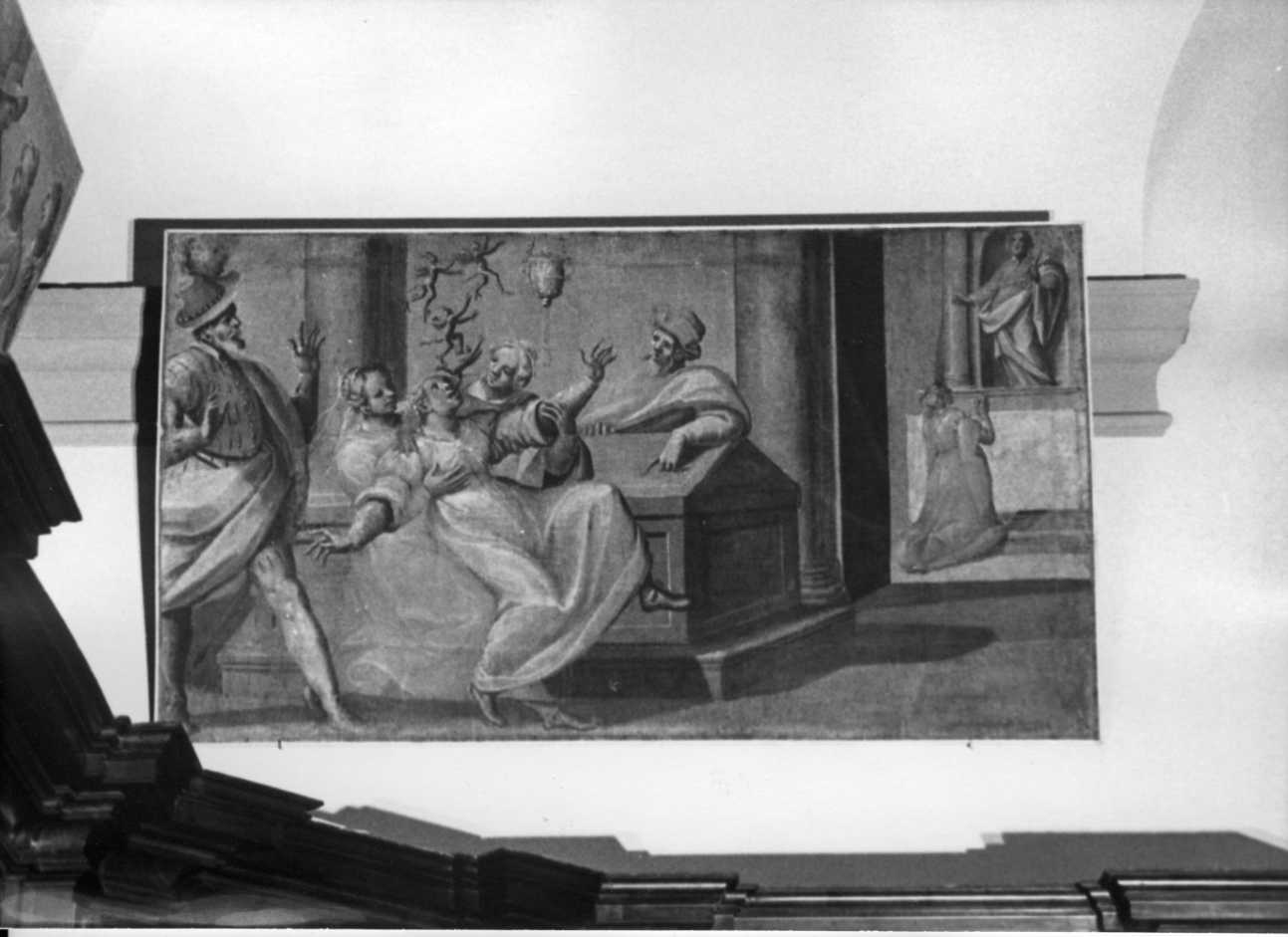 miracolo di San Gaudenzio (dipinto, elemento d'insieme) di Della Rovere Giovanni Mauro detto Fiamminghino (prima metà sec. XVII)