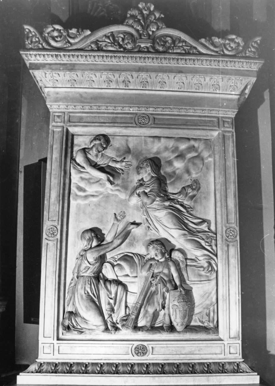 salita al cielo dell'anima di Francesca Tornielli (rilievo, opera isolata) di Savio Giuseppe, Argenti Giuseppe (metà sec. XIX)