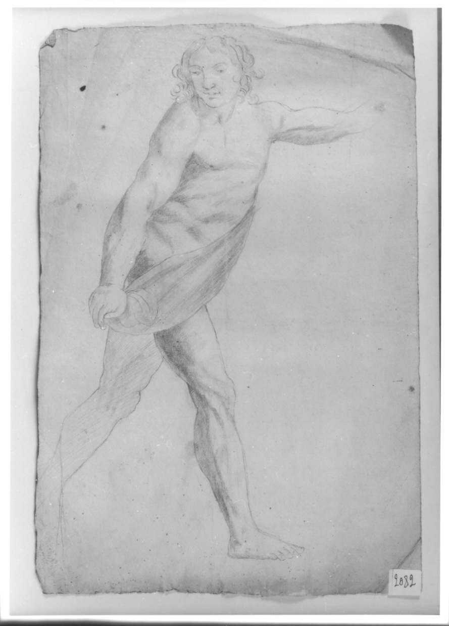 figura maschile (disegno, opera isolata) di Valperga Carlo Francesco (attribuito) (secondo quarto sec. XIX)