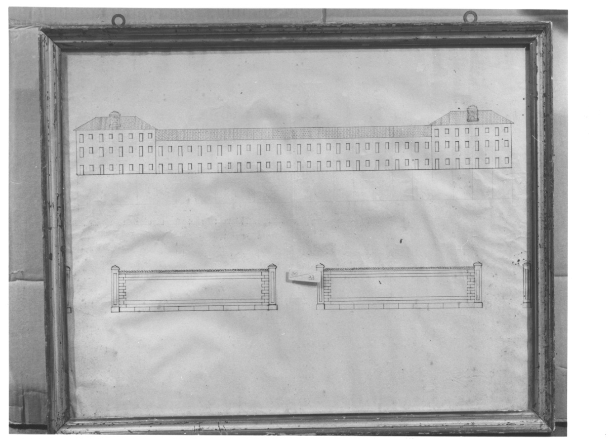 rilievo di edificio (disegno, opera isolata) - ambito piemontese (inizio sec. XIX)