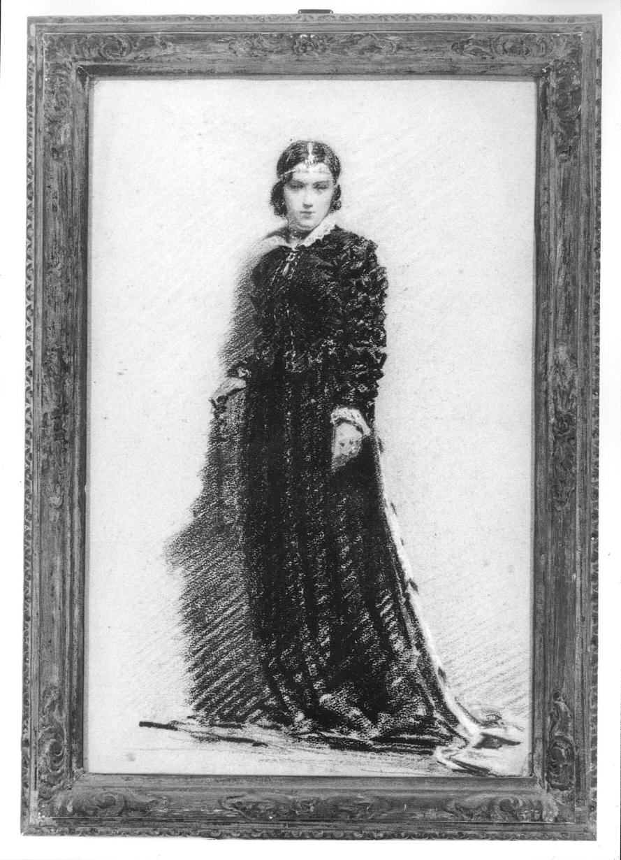 ritratto di donna (disegno, opera isolata) di Strocco Carlo Oreste (primo quarto sec. XX)