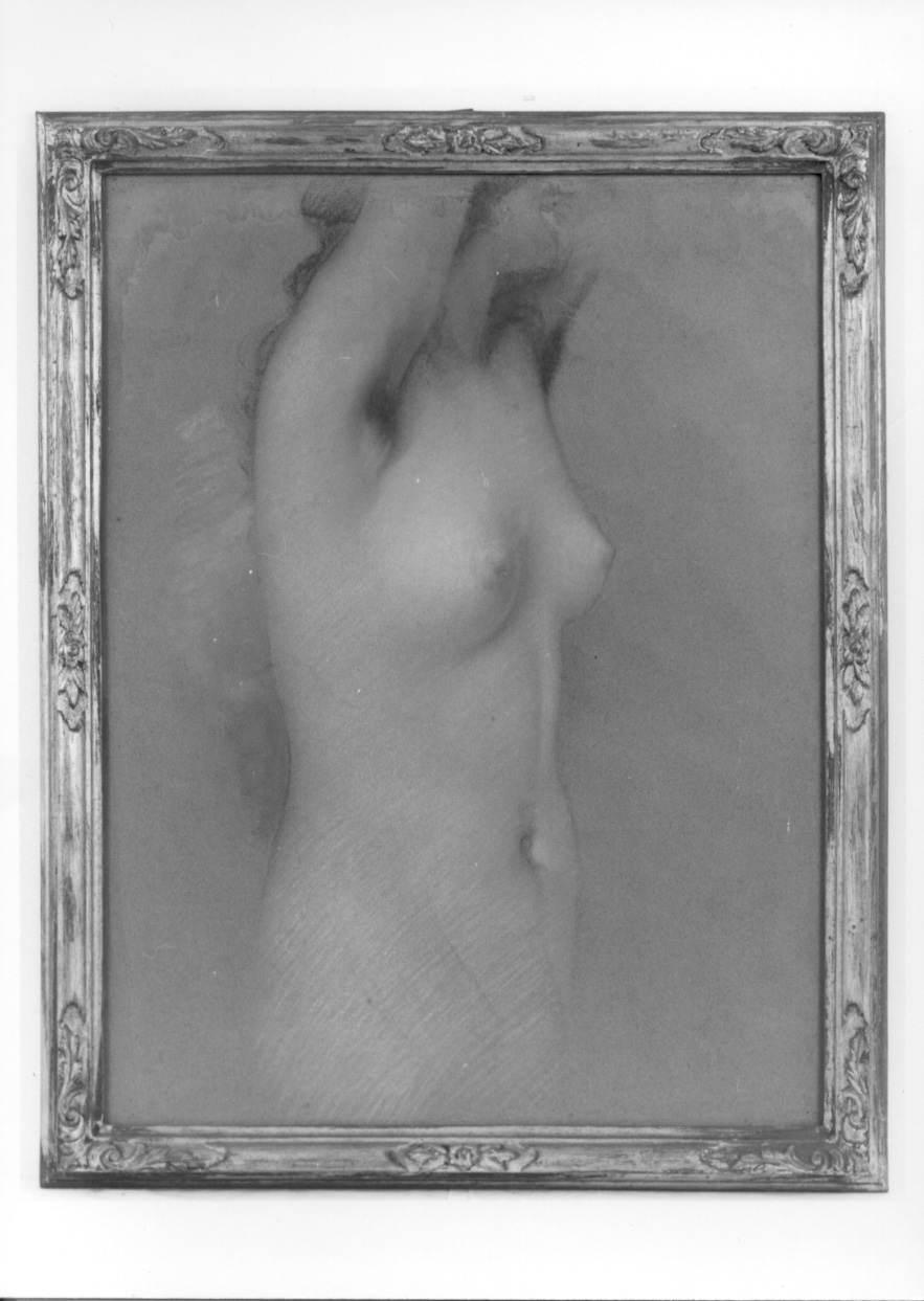figura femminile nuda (disegno, opera isolata) di Strocco Carlo Oreste (prima metà sec. XX)