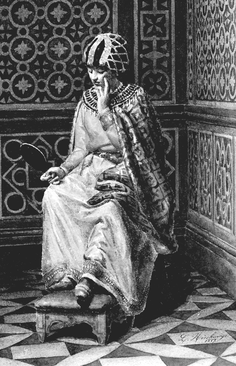 figura femminile seduta in costume storico (disegno, opera isolata) di Kirchmayr Lorenzo (attribuito) (sec. XIX)