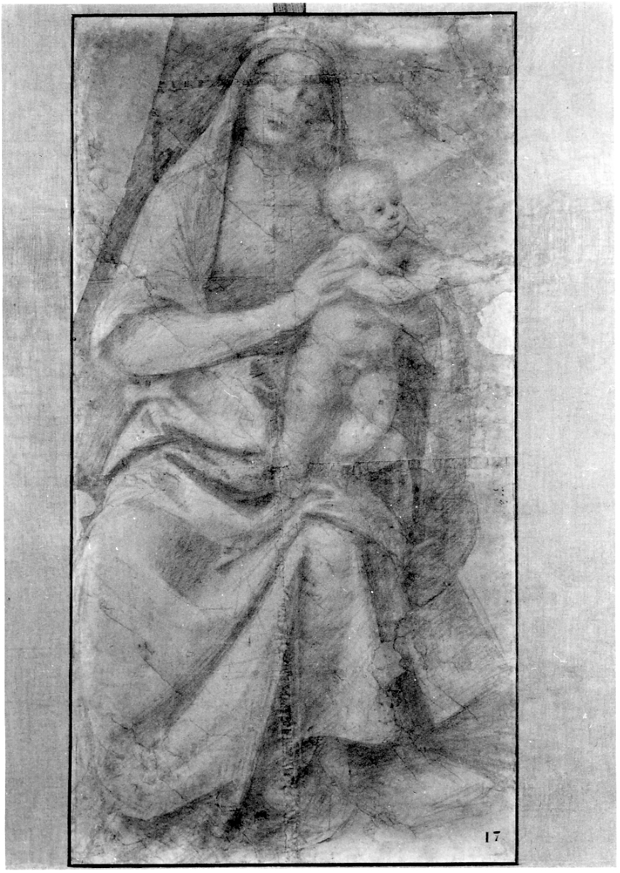 Madonna con Bambino (disegno, opera isolata) di Ferrari Gaudenzio (secondo quarto sec. XVI)