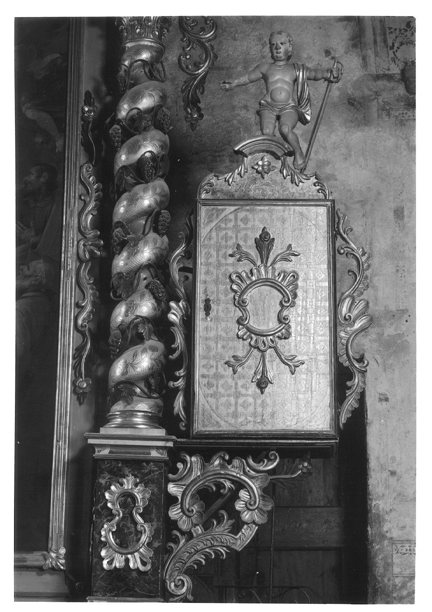 armadio per reliquiari, elemento d'insieme - bottega ossolana (sec. XIX)