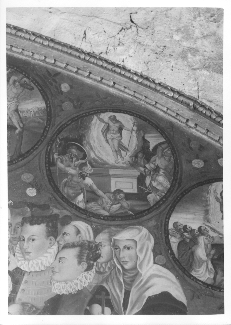resurrezione di Cristo (dipinto, elemento d'insieme) di Ioanetus Petrus Paulus (ultimo quarto sec. XVI)