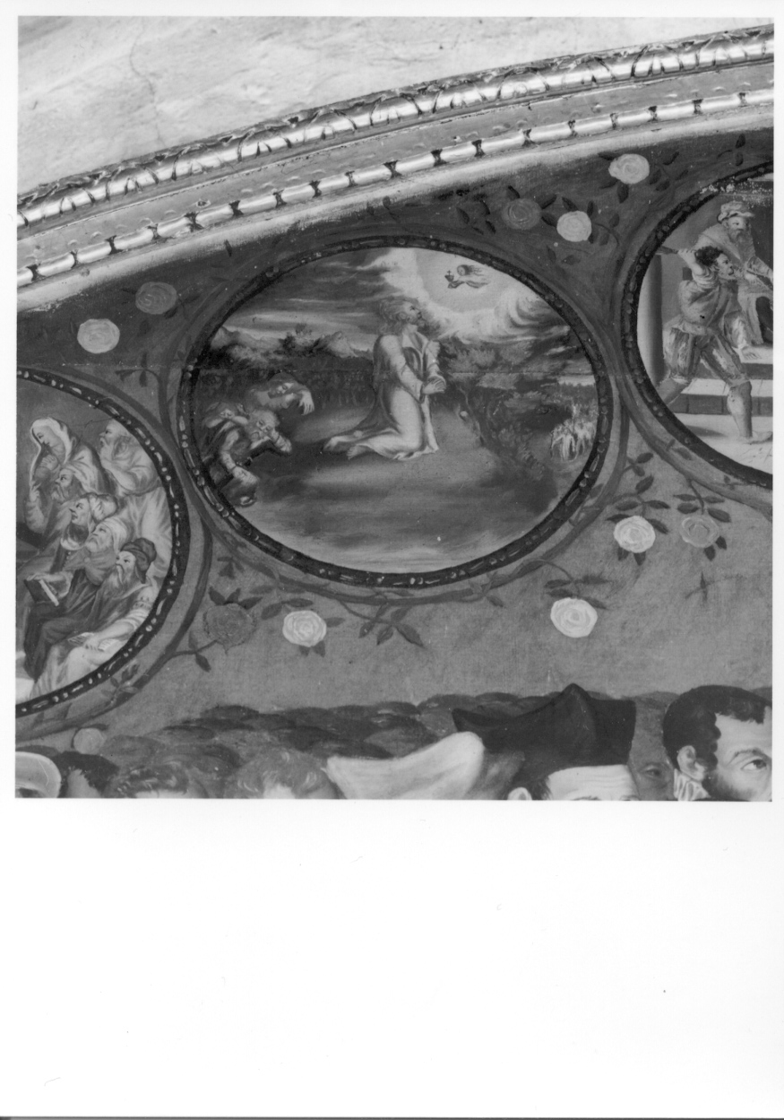 orazione di Cristo nell'orto di Getsemani (dipinto, elemento d'insieme) di Ioanetus Petrus Paulus (ultimo quarto sec. XVI)