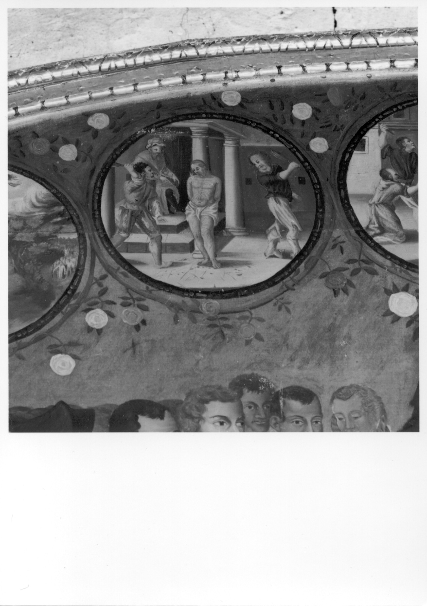 flagellazione di Cristo (dipinto, elemento d'insieme) di Ioanetus Petrus Paulus (ultimo quarto sec. XVI)