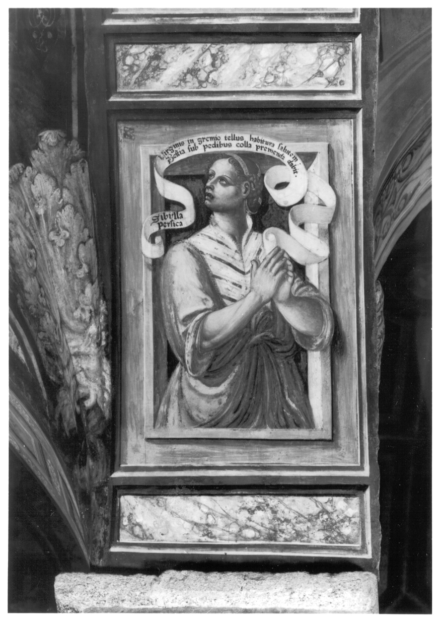 Sibilla Persica (dipinto, elemento d'insieme) di Giacomo da Cardone (metà sec. XVI)