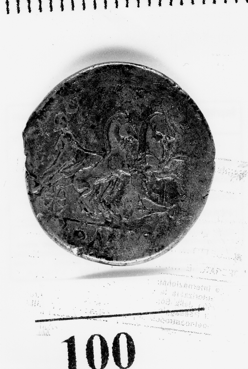 moneta - denario (primo quarto sec. II a.C)