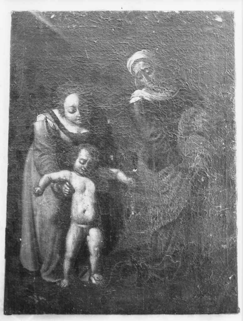Madonna della serpe, Madonna con Bambino che calpesta un serpente e Sant'Anna (dipinto) - ambito Italia centrale (sec. XVII)