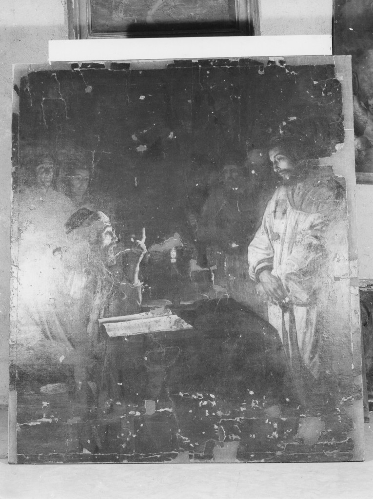 Cristo davanti a Caifa (dipinto) - ambito Italia centrale (secondo quarto sec. XVII)