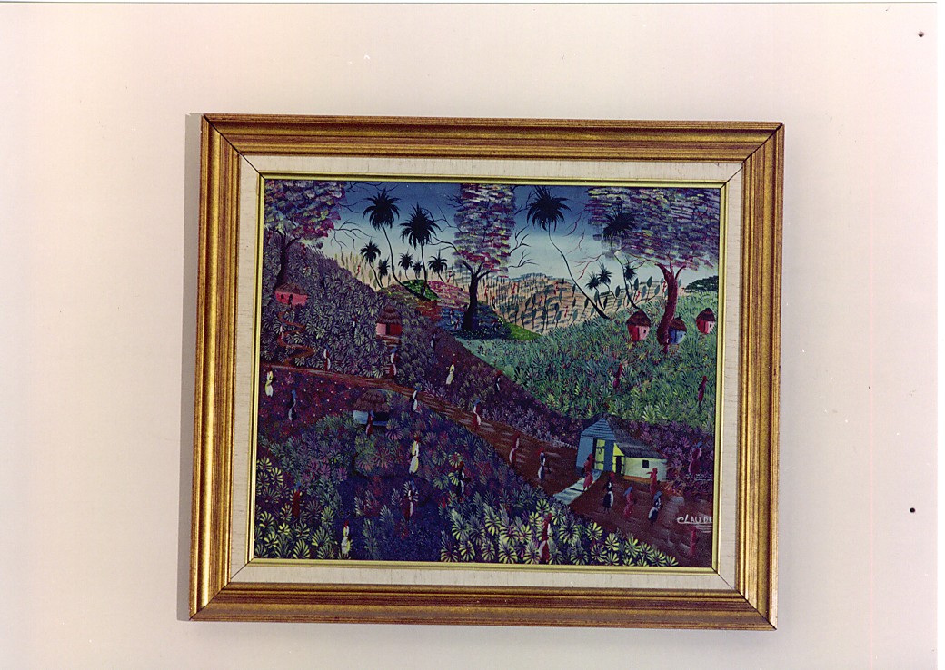 Paesaggio naif (dipinto) di Claude (sec. XX)