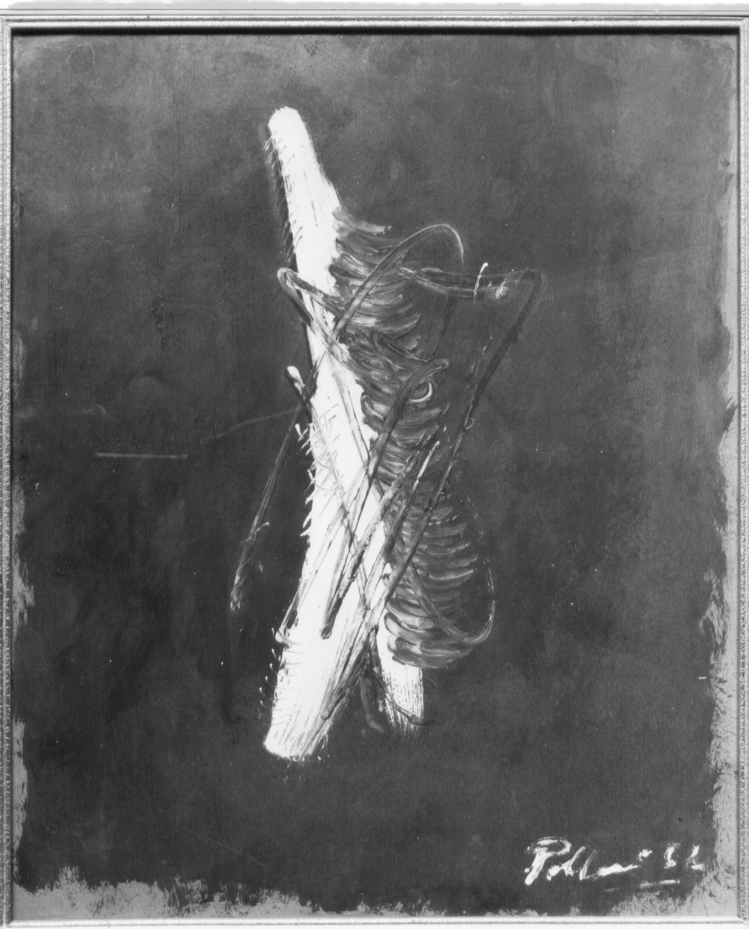 composizione astratta (dipinto) di Pollini (sec. XX)