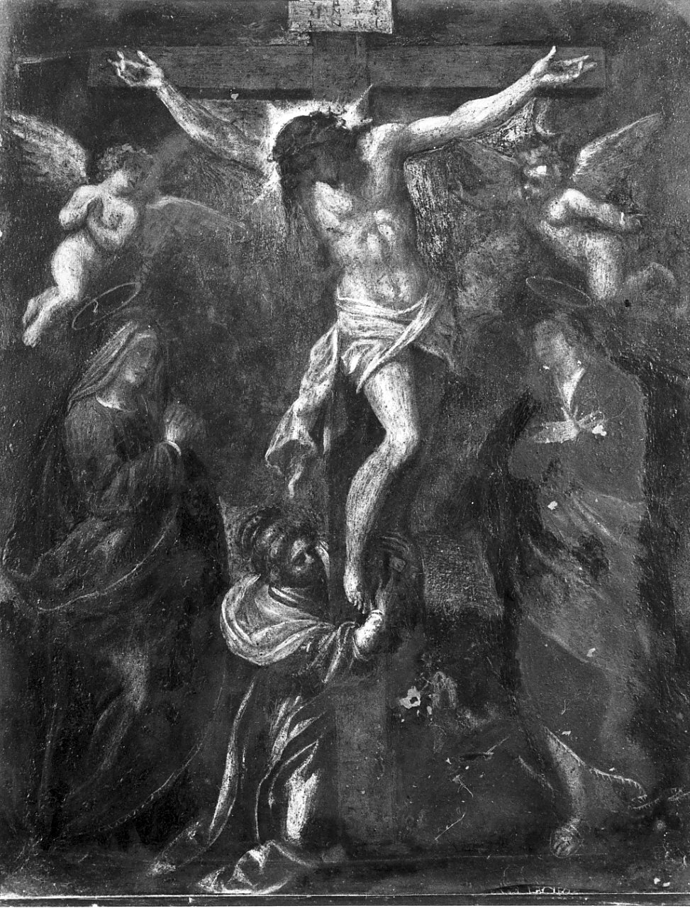 crocifissione (dipinto, opera isolata) - ambito Italia meridionale (sec. XVII)