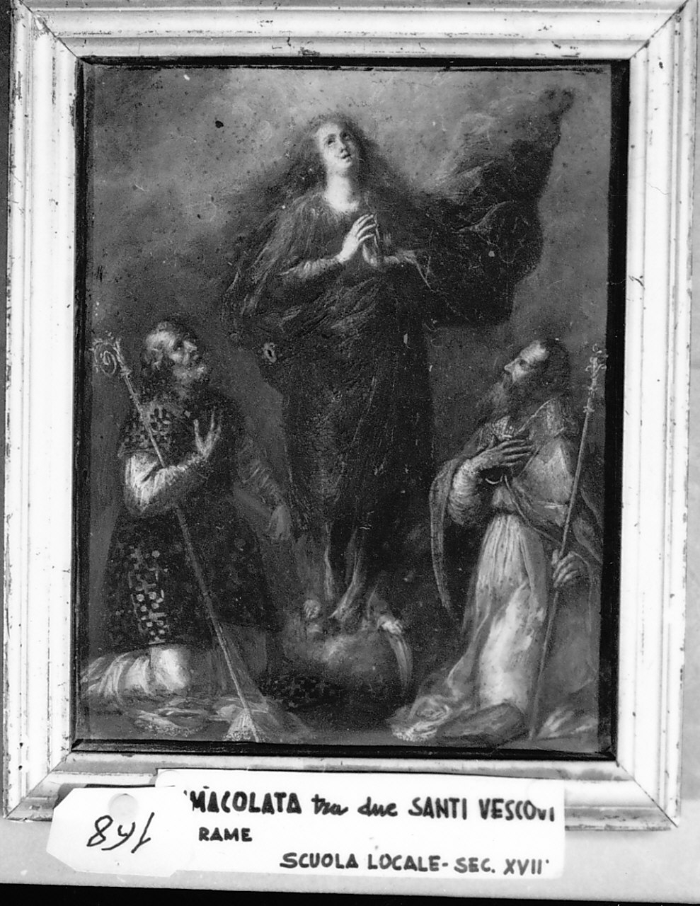 Immacolata Concezione e santi (dipinto, opera isolata) - ambito Italia meridionale (sec. XVII)