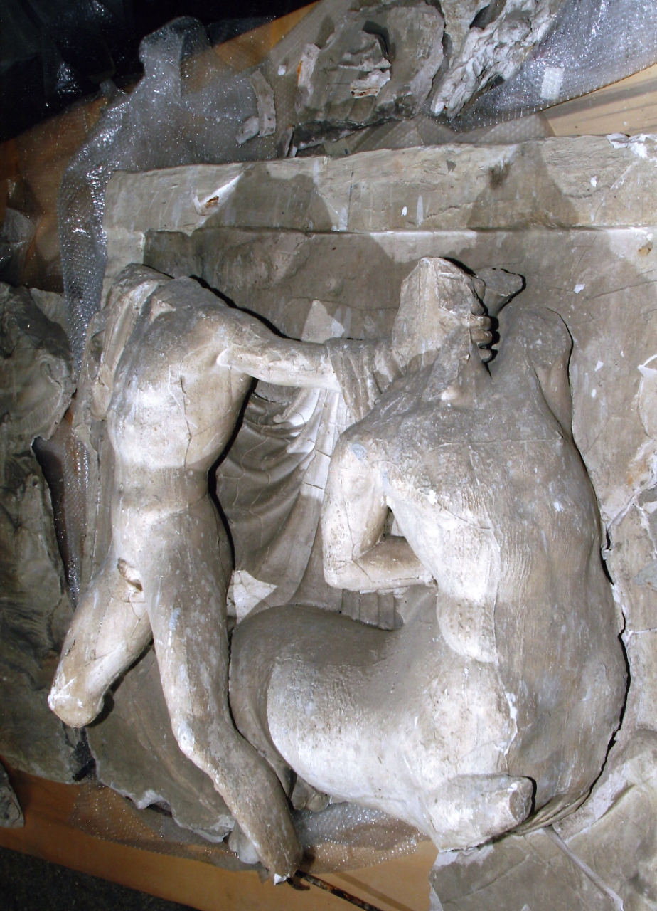 centauro e lapita (rilievo, complesso decorativo) - bottega inglese (sec. XIX)