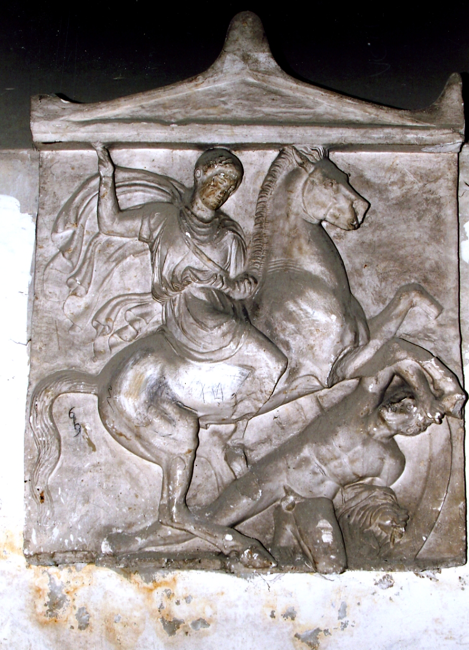 stele di Dexileo (stele funeraria) - bottega greca (primo quarto sec. XX)