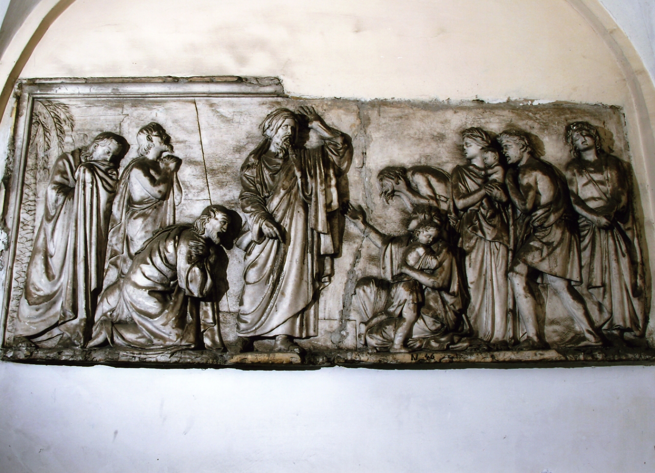 scena di storia antica o sacra (rilievo) - bottega napoletana (secondo quarto sec. XIX)