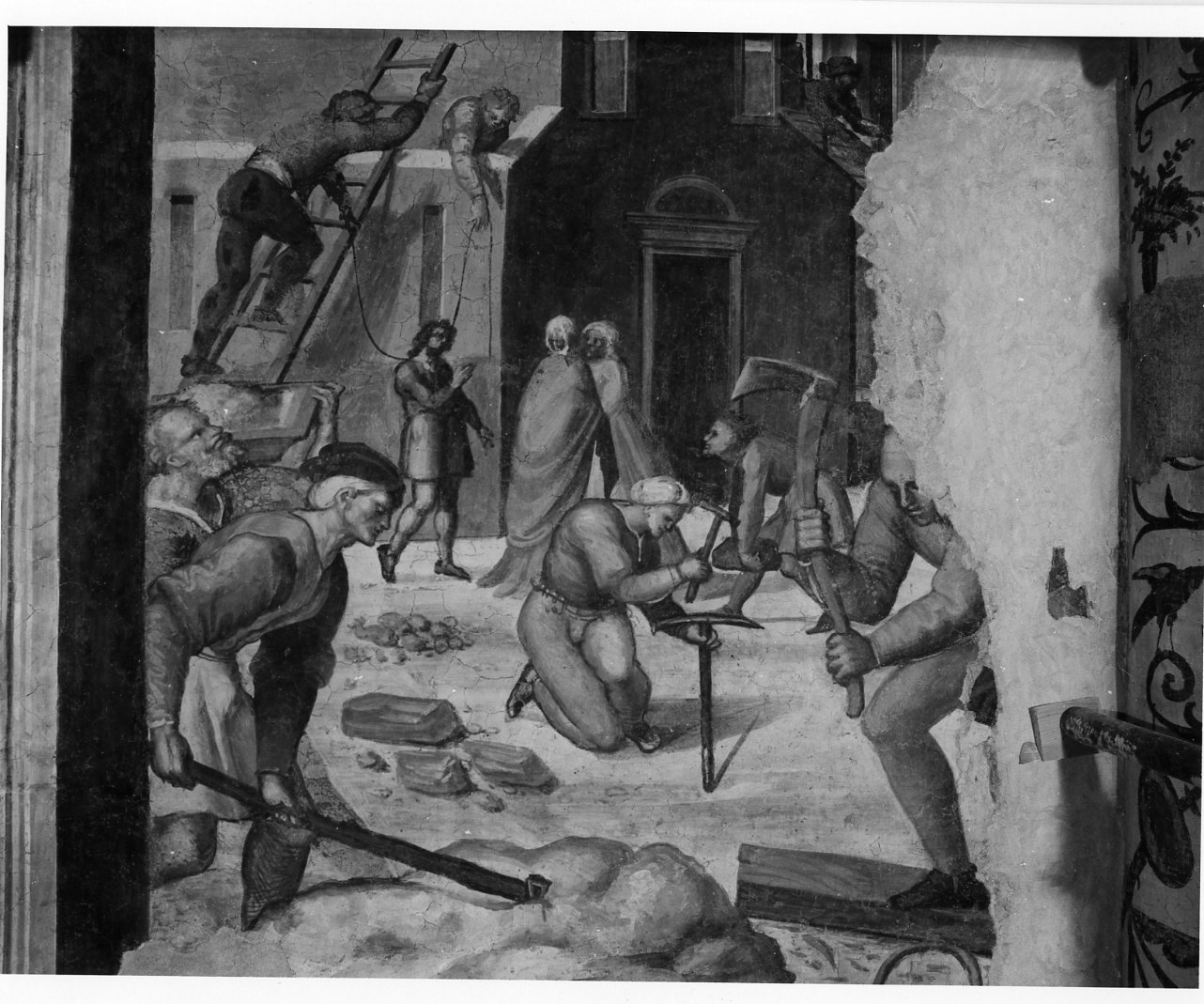 Storie della vita di Sant'Aspreno (dipinto, ciclo) di Tesauro Agostino (sec. XVI)