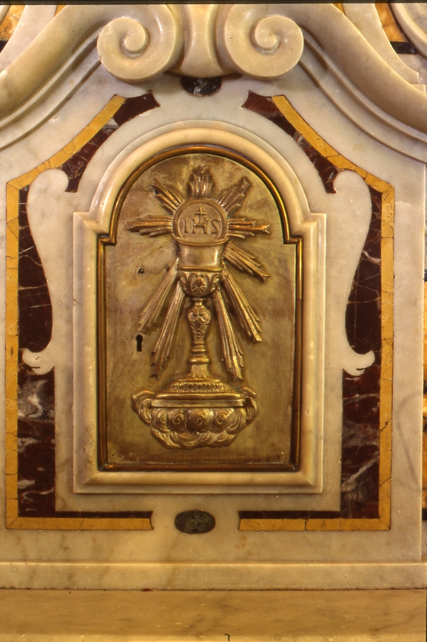 sportello di tabernacolo, elemento d'insieme - bottega napoletana (metà sec. XVII)