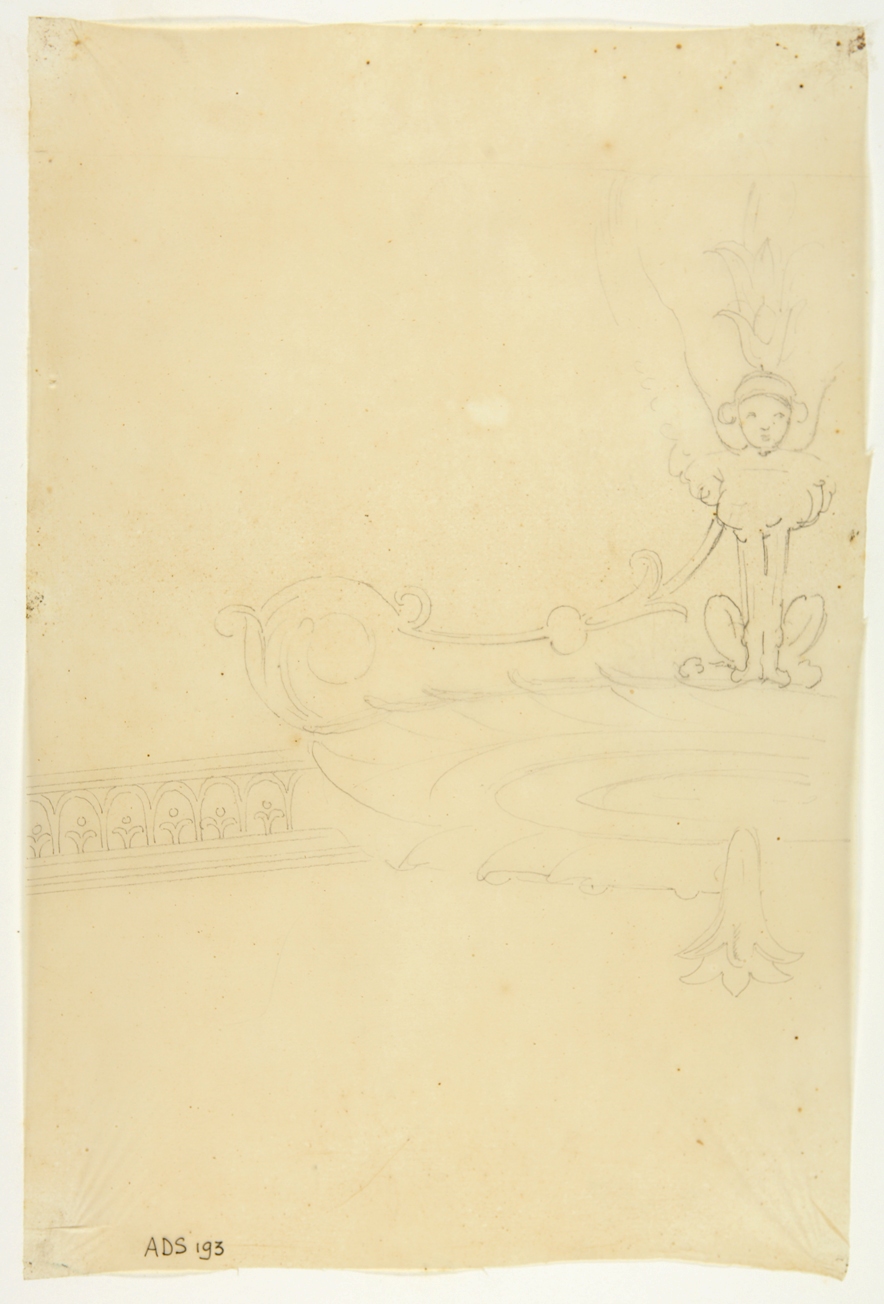 sfinge (disegno) di Ala Antonio (terzo quarto sec. XIX)