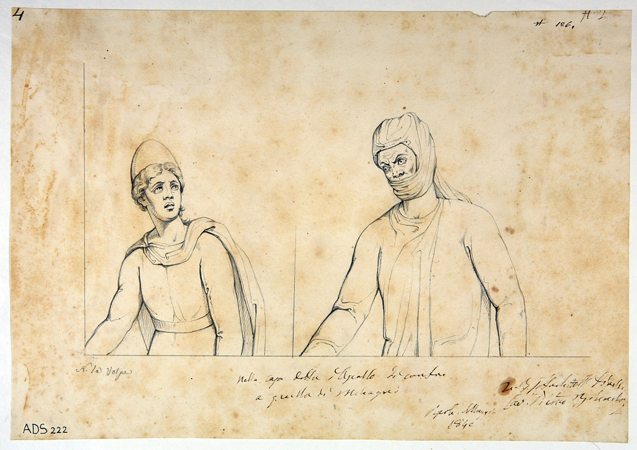 Olimpo e barbaro (disegno) di La Volpe Nicola (secondo quarto sec. XIX)