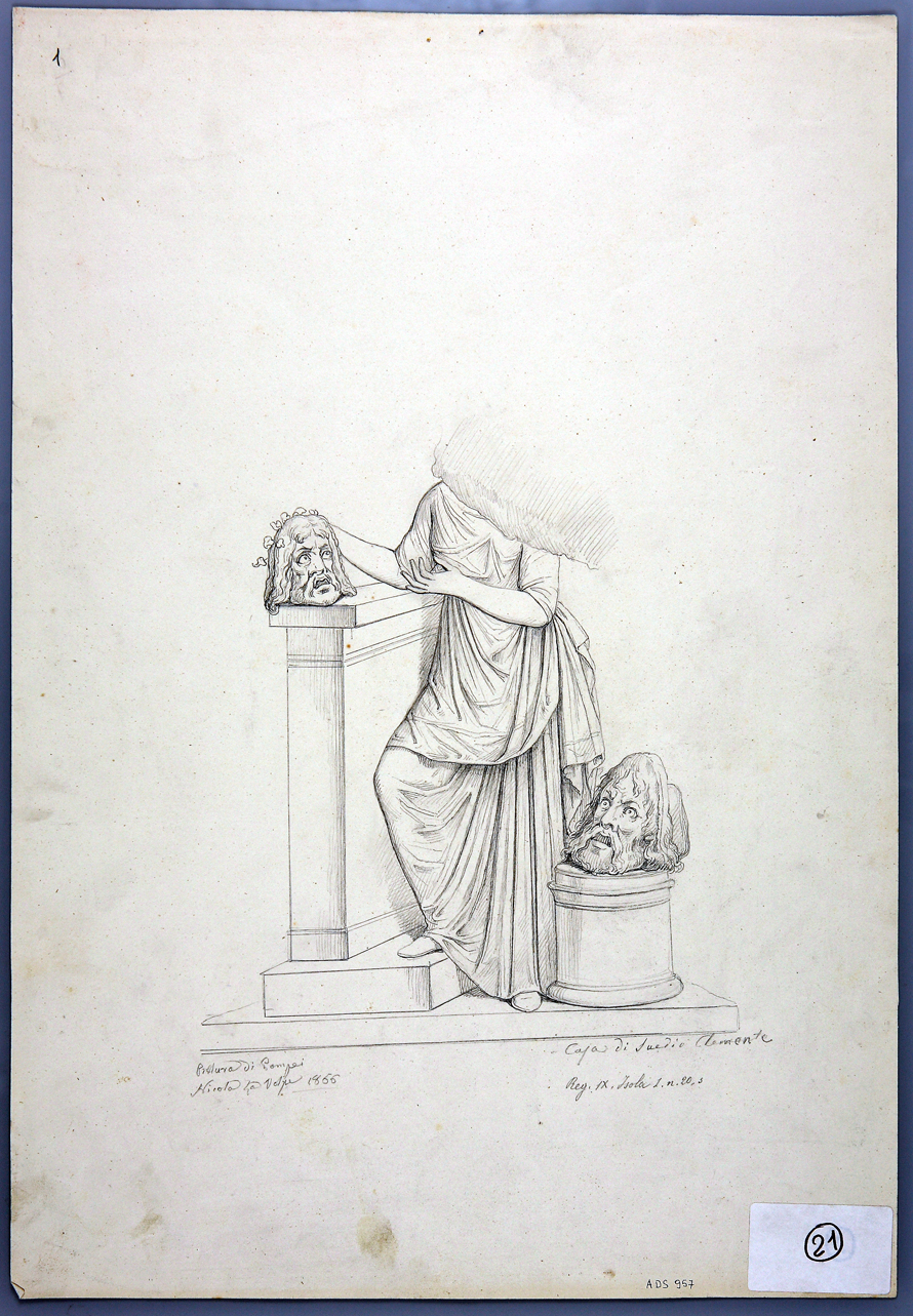 Melpomene (disegno) di La Volpe Nicola (terzo quarto sec. XIX)