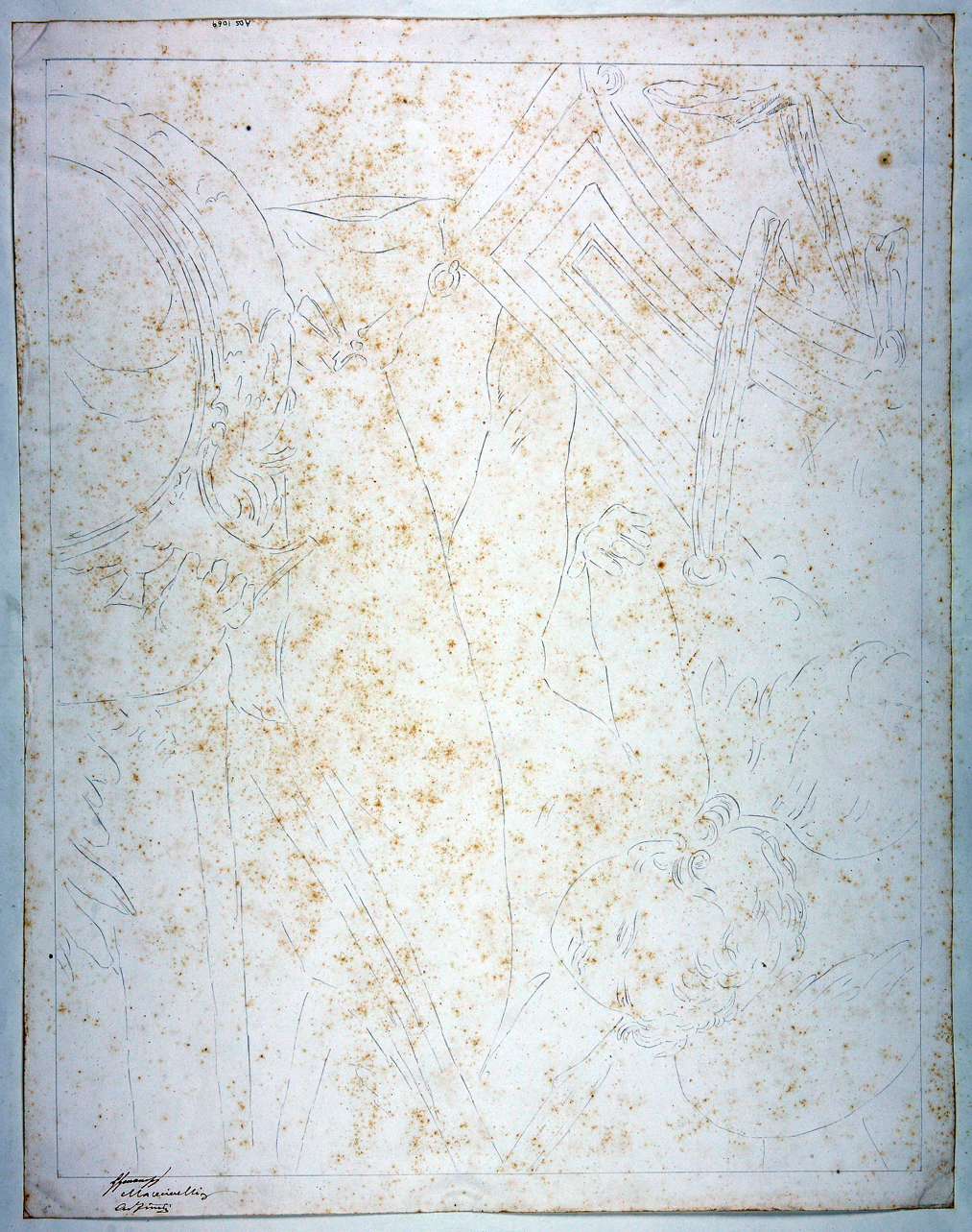amorino (disegno) di Mastracchio Michele (secondo quarto sec. XIX)