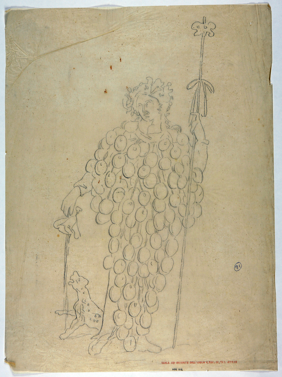 Dioniso (disegno) di Discanno Geremia (seconda metà sec. XIX)