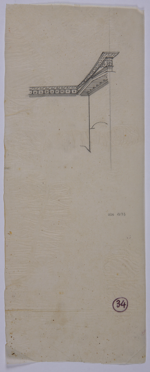 soffitto a travicelli (disegno) di Ala Antonio (seconda metà sec. XIX)