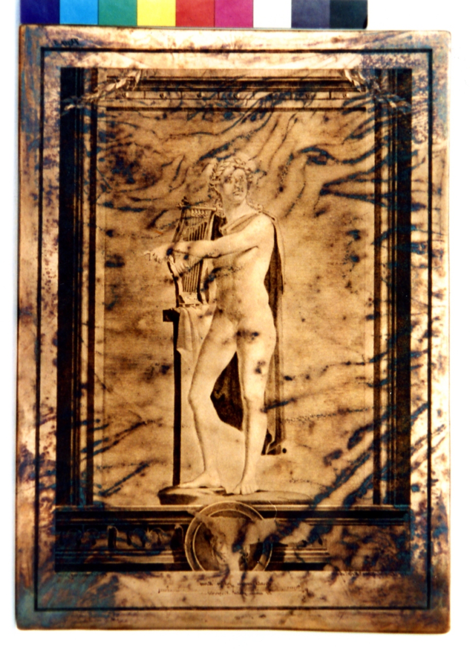 Apollo e ritratto di matrona (matrice) di Campana Pietro, Vanni Nicola (sec. XVIII)