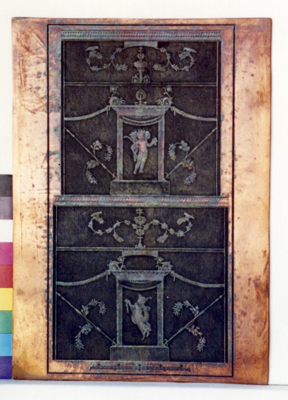 motivi decorativi con eroti (matrice) di Campana Pietro, Campana Giovanni (sec. XVIII)